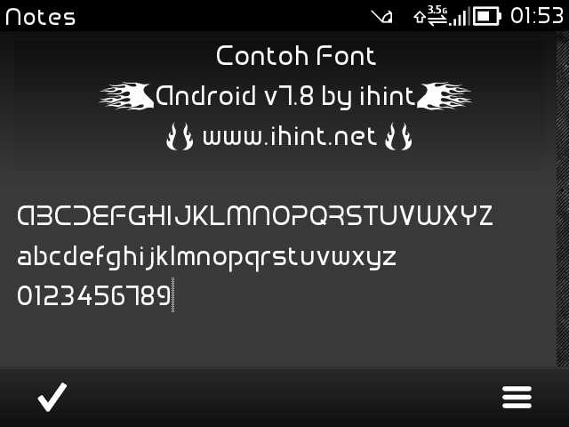 Font Android V7.8 By Ihint